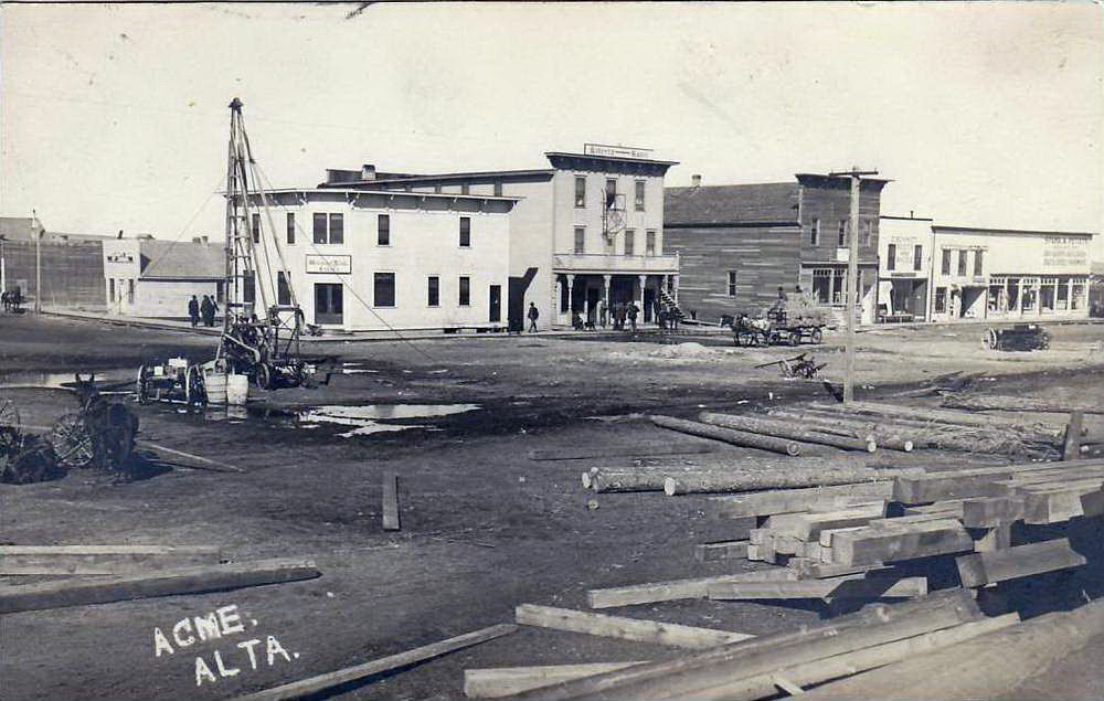 Historical photos photographs of Acme Alberta