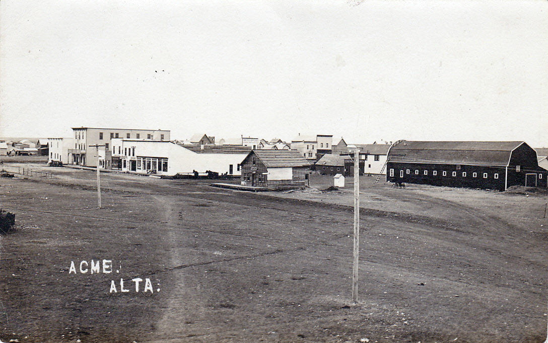 Historical photos photographs of Acme Alberta