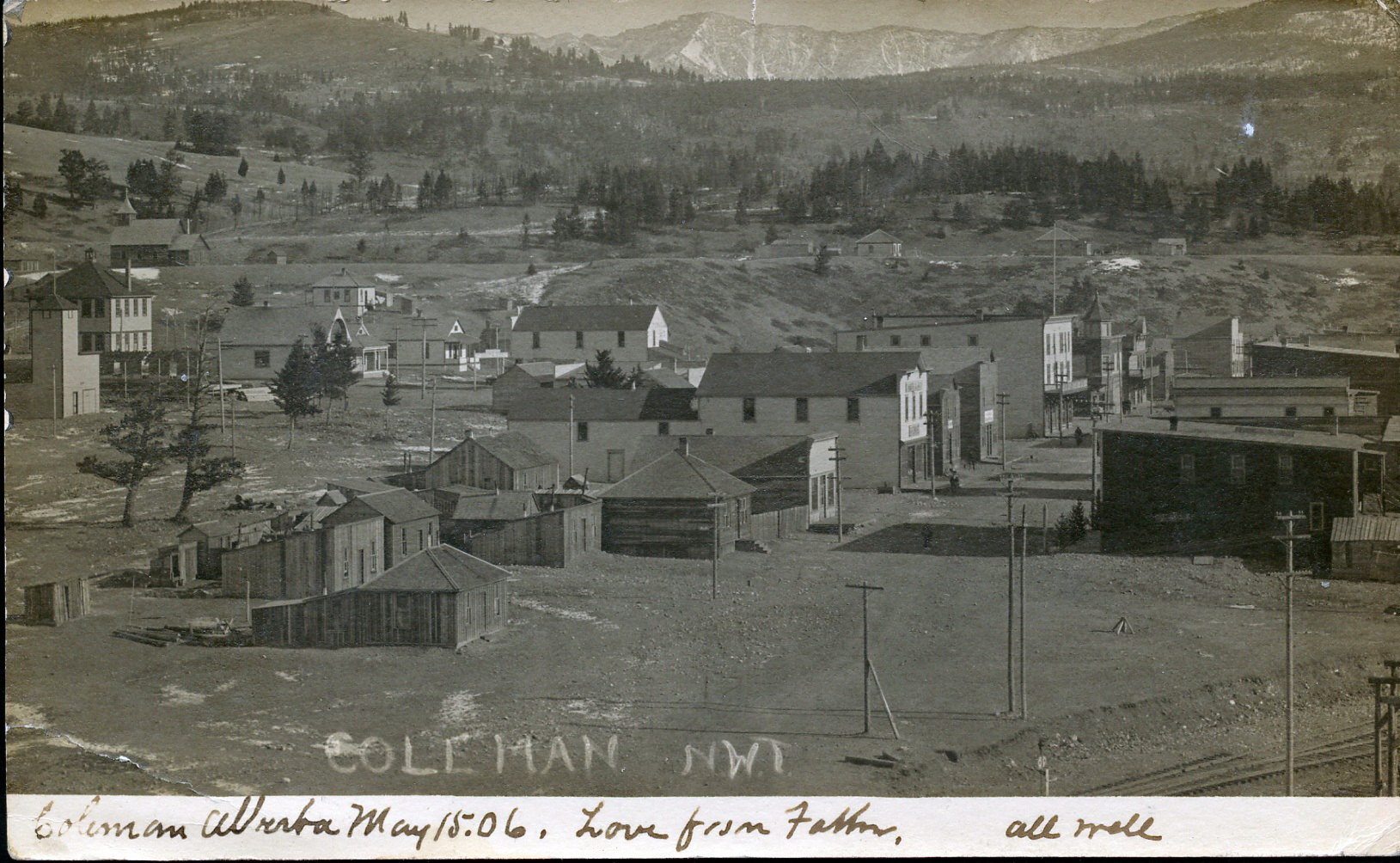 Historical photos photographs of Coleman Alberta