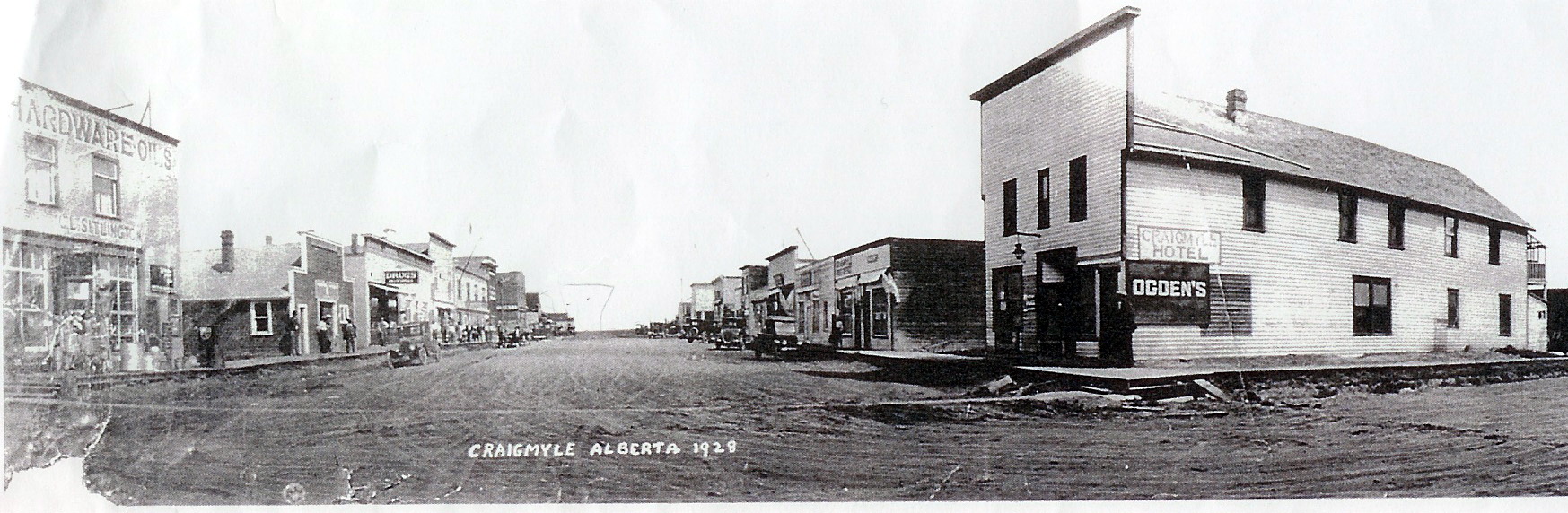 Historical photos photographs of Craigmyle Alberta