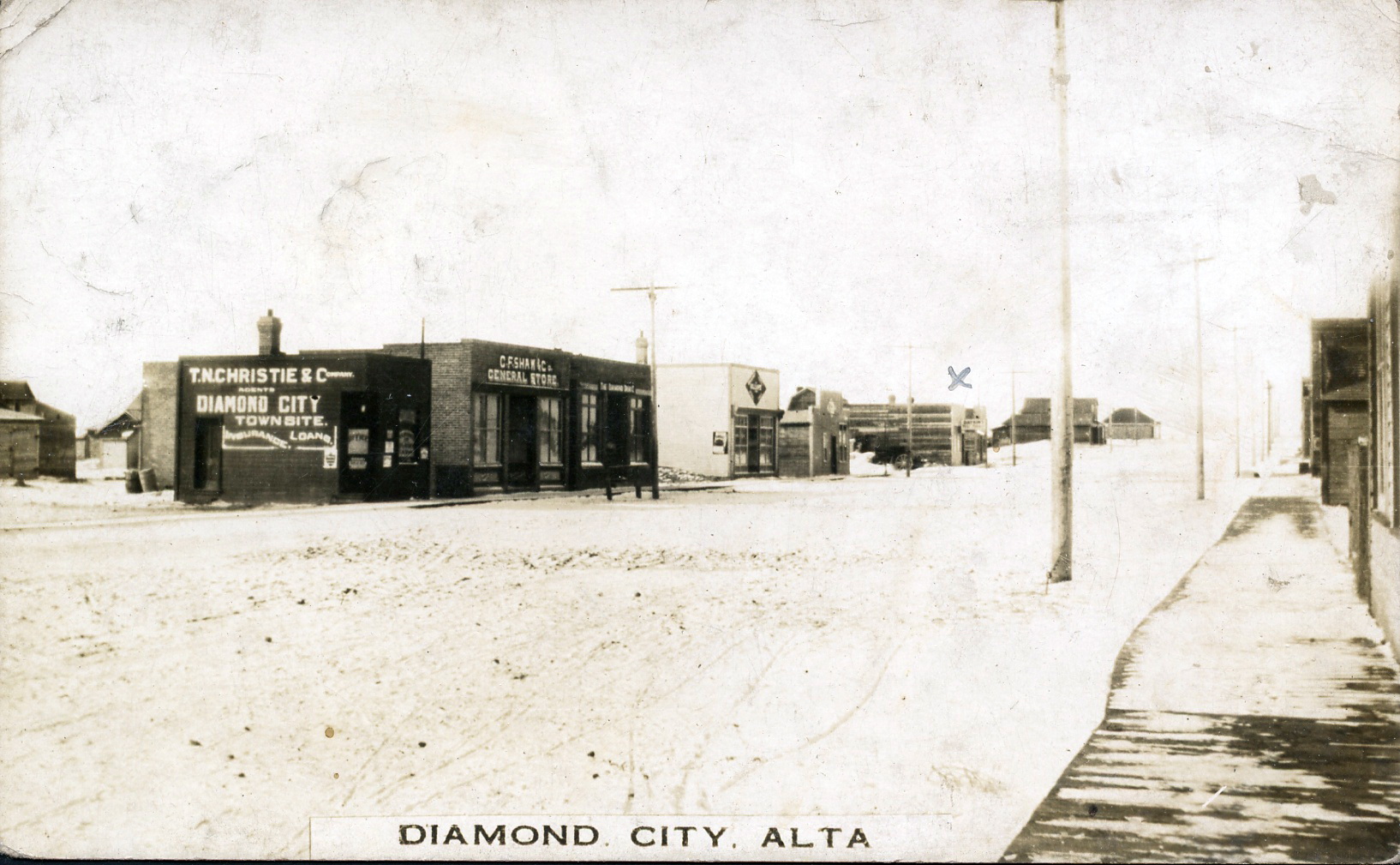 Historical photos photographs of Diamond City Alberta