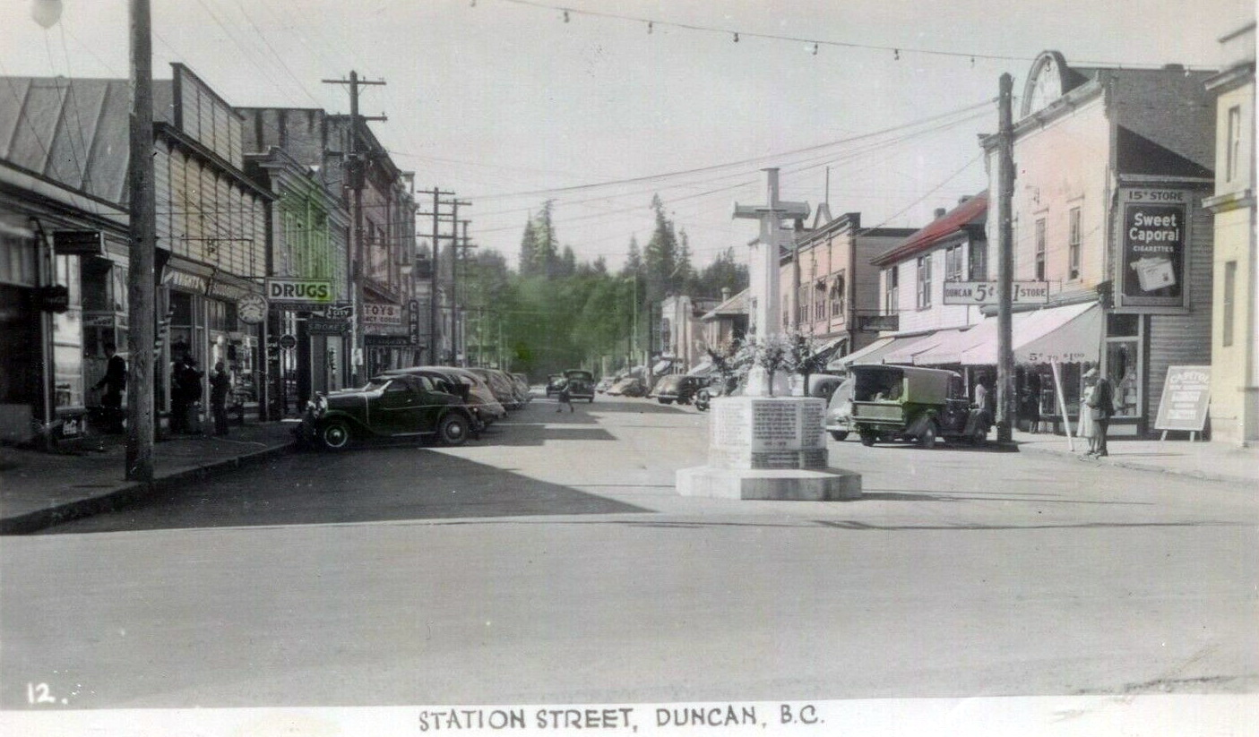 Historical photos photographs of Duncan British Columbia