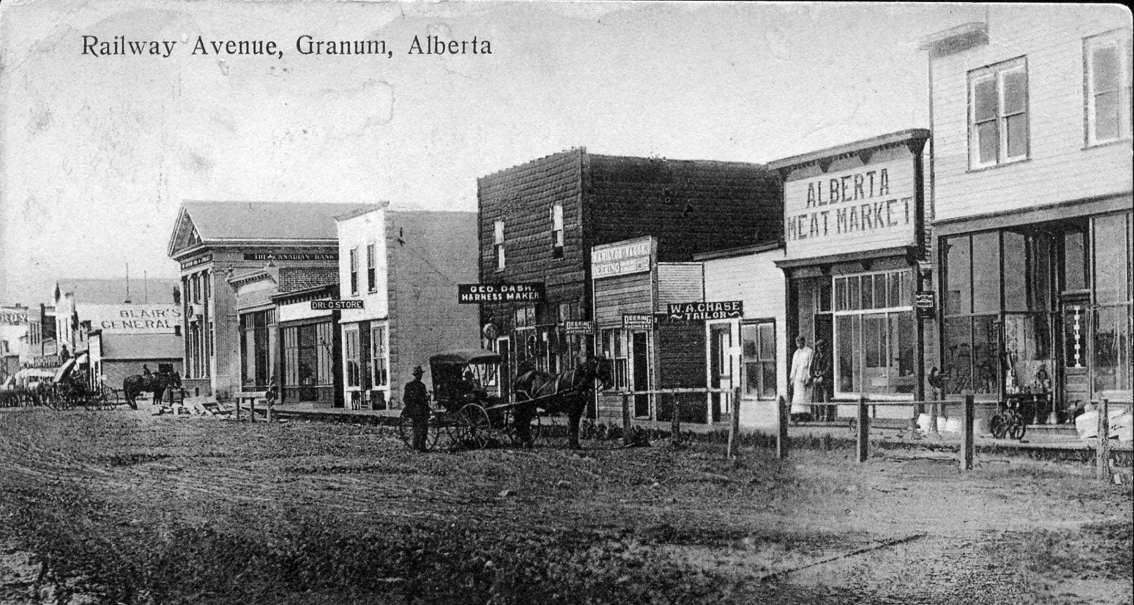 Historical photos photographs of Granum Alberta