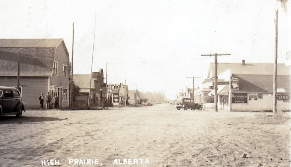 Historical photos photographs of High Prairie Alberta