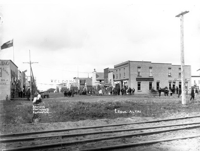 Historical photos photographs of Leduc Alberta