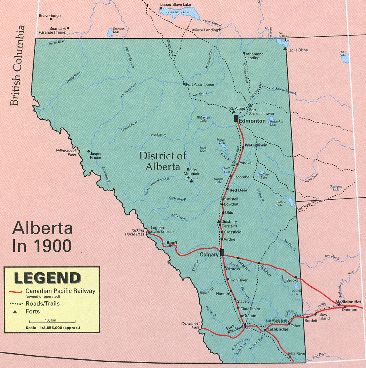 An Animated Map of Alberta, 1929 blog.designfiles.co