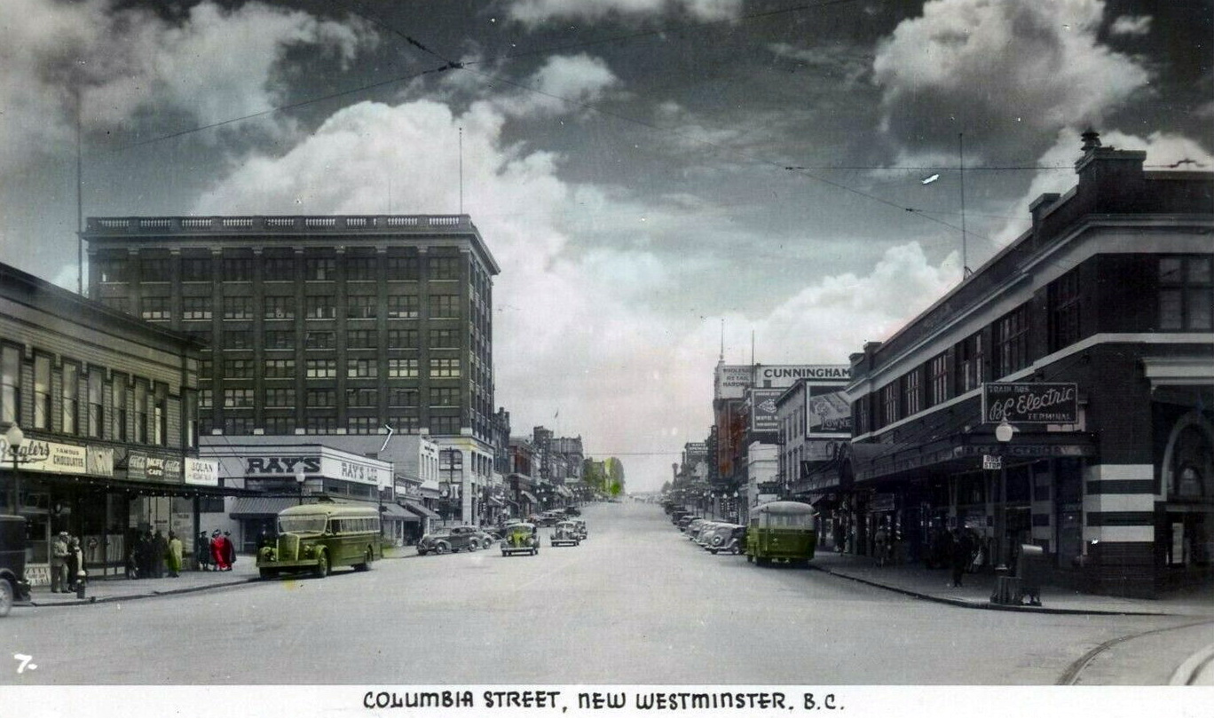 Historical photos photographs of New Westminster British Columbia
