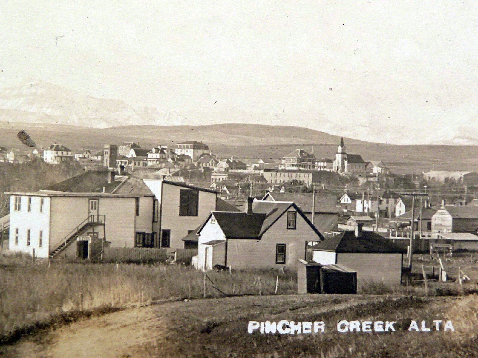 Historical photos photographs of Pincher Creek Alberta