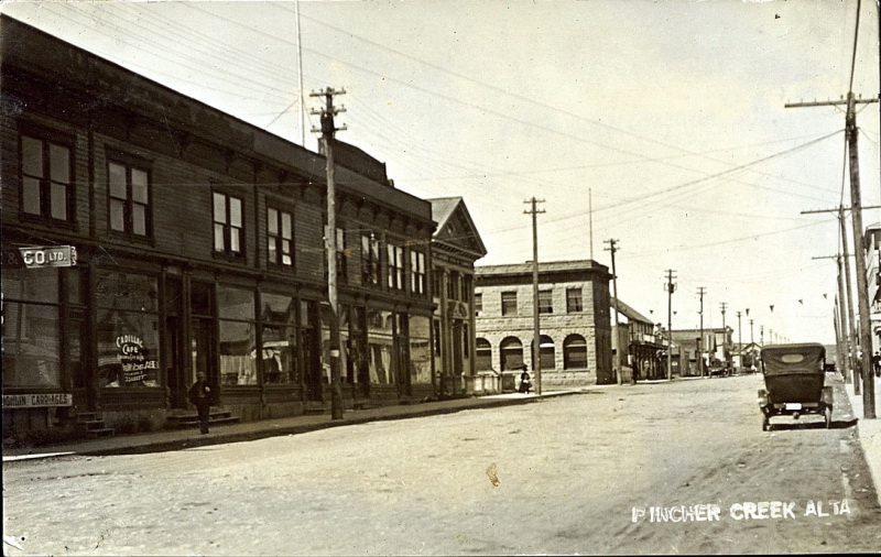 Historical photos photographs of Pincher Creek Alberta