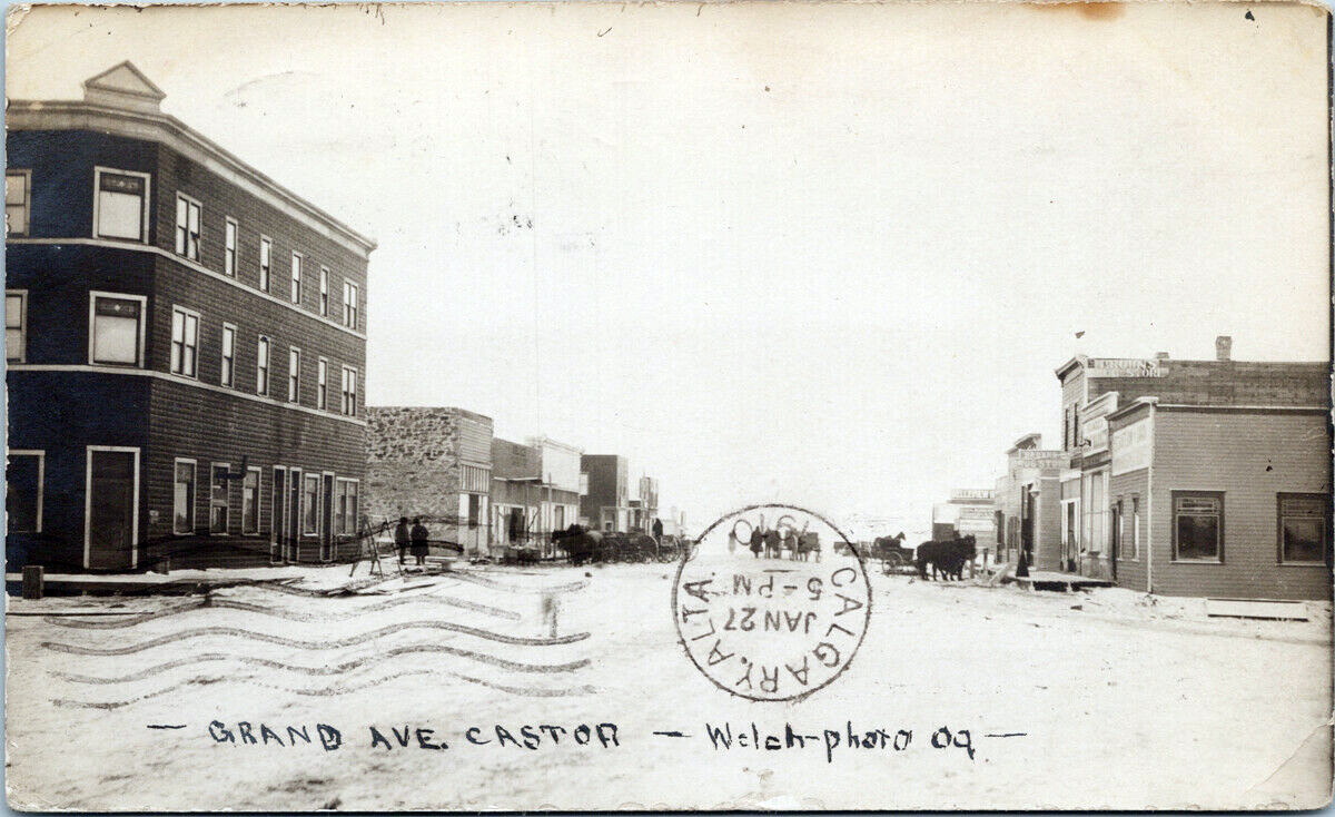 Historical photos photographs of Castor Alberta